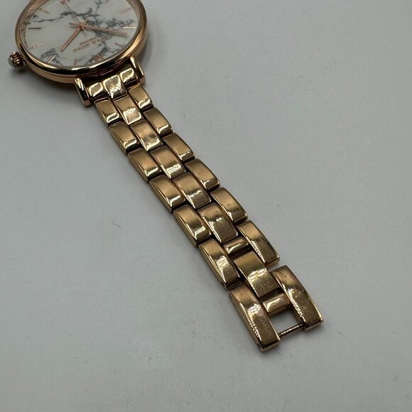 Lola Rose Watch Rose Gold Tone White Howlite Marble Dial New Battery 7.25 Inch - Picture 4 of 12